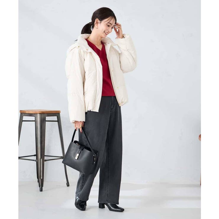 【2WAY】スタンドネックショートダウンジャケット | a.v.v【WOMEN】 | 詳細画像6 