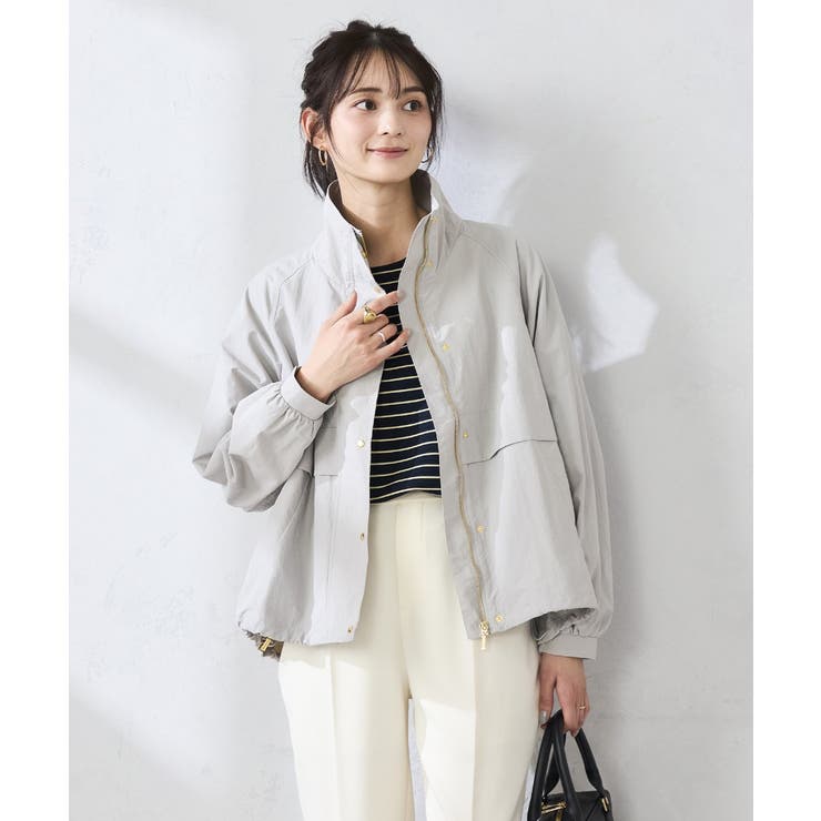 ライトグレー | ナイロンワッシャーブルゾン | a.v.v【WOMEN】