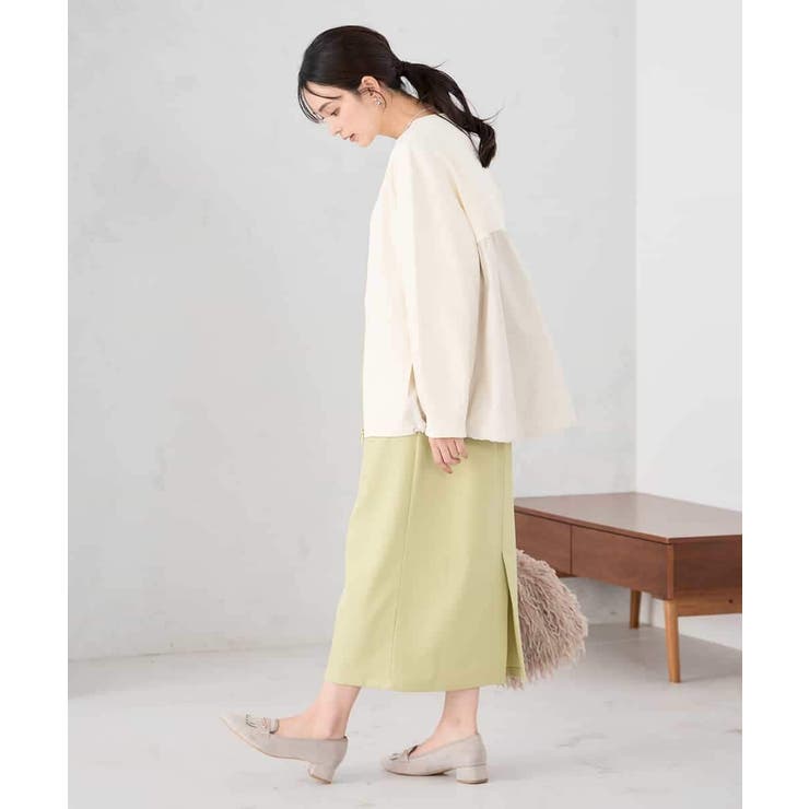 異素材切り替えノーカラーブルゾン | a.v.v【WOMEN】 | 詳細画像10 