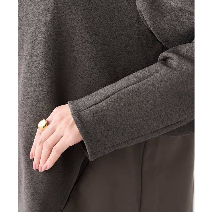 異素材切り替えノーカラーブルゾン | a.v.v【WOMEN】 | 詳細画像22 