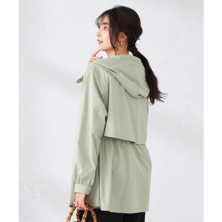 ライトカーキ | 【微撥水】フーテッドブルゾン | a.v.v【WOMEN】