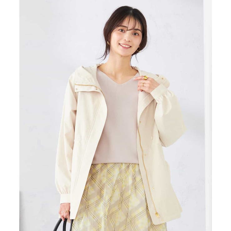アイボリー | フーテッドブルゾン | a.v.v【WOMEN】
