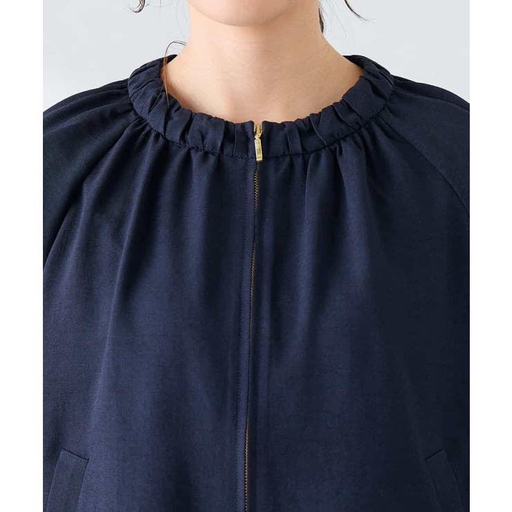 【接触冷感 UVカット】リネンライクノーカラージップブルゾン【セットアップ対応 … | a.v.v【WOMEN】 | 詳細画像23 