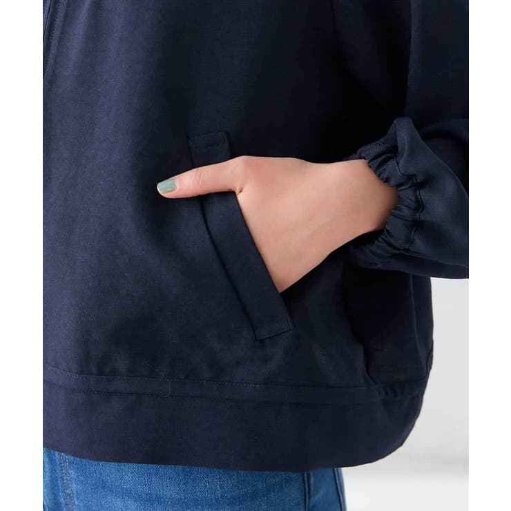 【接触冷感 UVカット】リネンライクノーカラージップブルゾン【セットアップ対応 … | a.v.v【WOMEN】 | 詳細画像25 