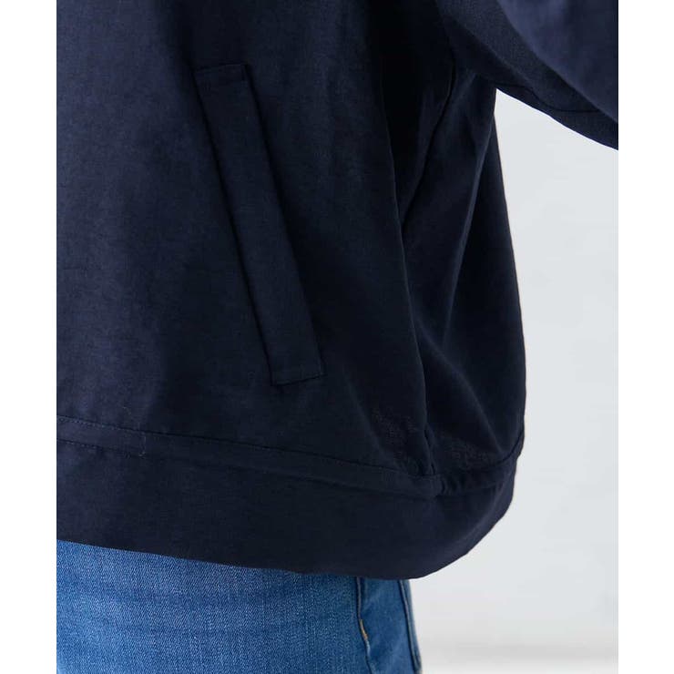 【接触冷感 UVカット】リネンライクノーカラージップブルゾン【セットアップ対応 … | a.v.v【WOMEN】 | 詳細画像26 