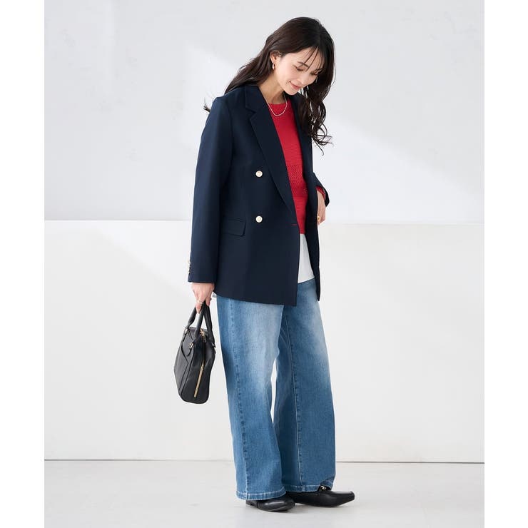 【洗える】ダブルブレストジャケット | a.v.v【WOMEN】 | 詳細画像10 