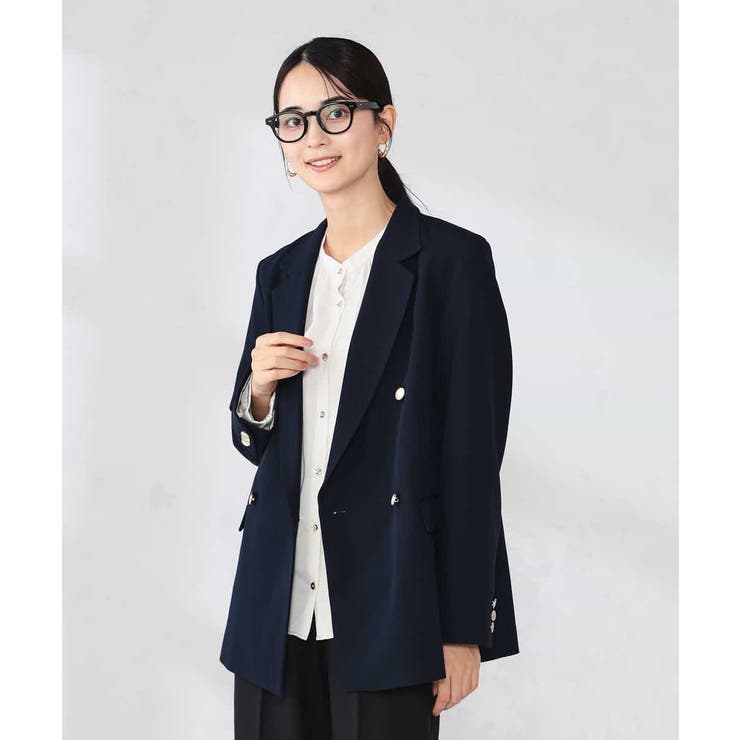 【洗える】ダブルブレストジャケット | a.v.v【WOMEN】 | 詳細画像13 