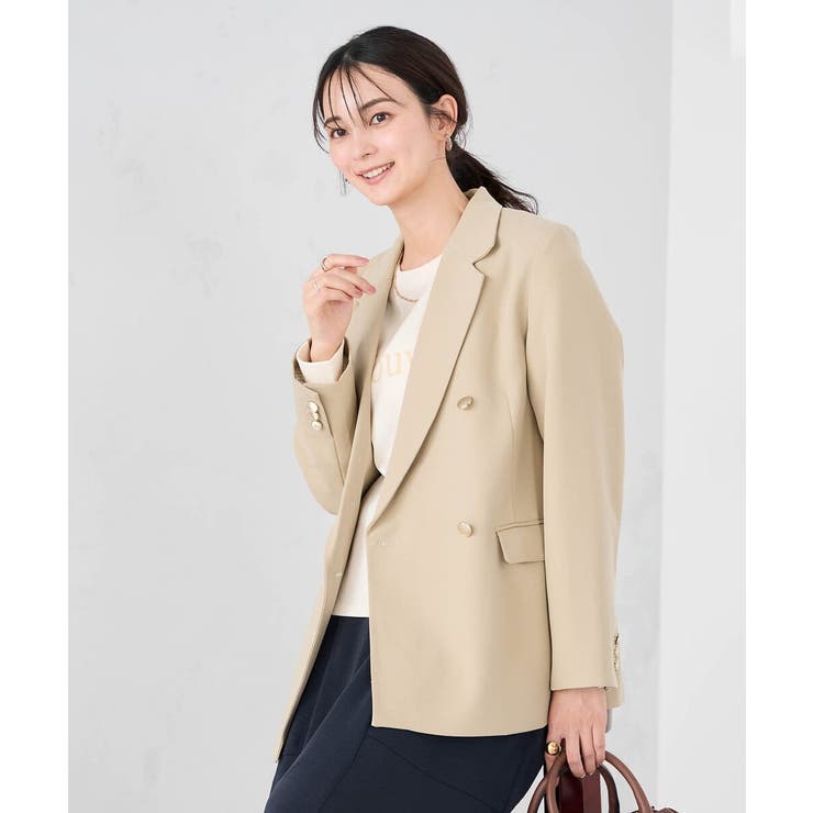 【洗える】ダブルブレストジャケット | a.v.v【WOMEN】 | 詳細画像27 