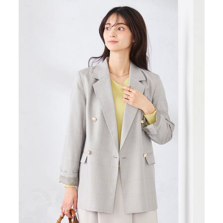 【洗える】ダブルブレストジャケット | a.v.v【WOMEN】 | 詳細画像35 