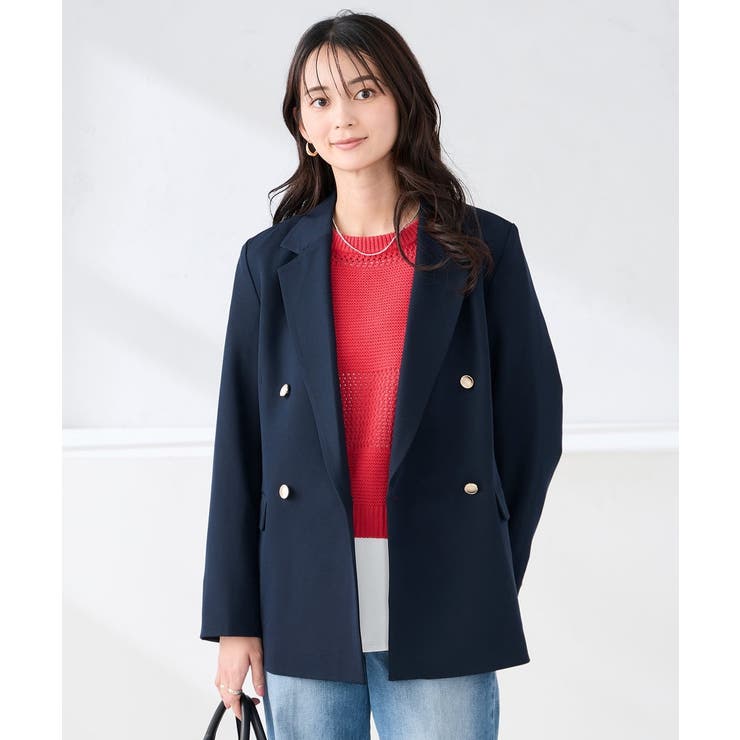 【洗える】ダブルブレストジャケット | a.v.v【WOMEN】 | 詳細画像6 