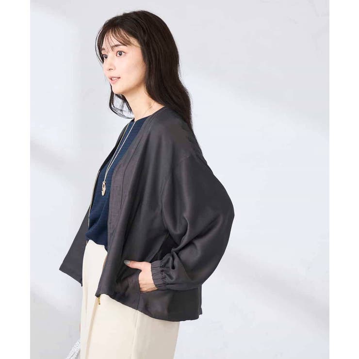 Vネックシアーブルゾン | a.v.v【WOMEN】 | 詳細画像11 