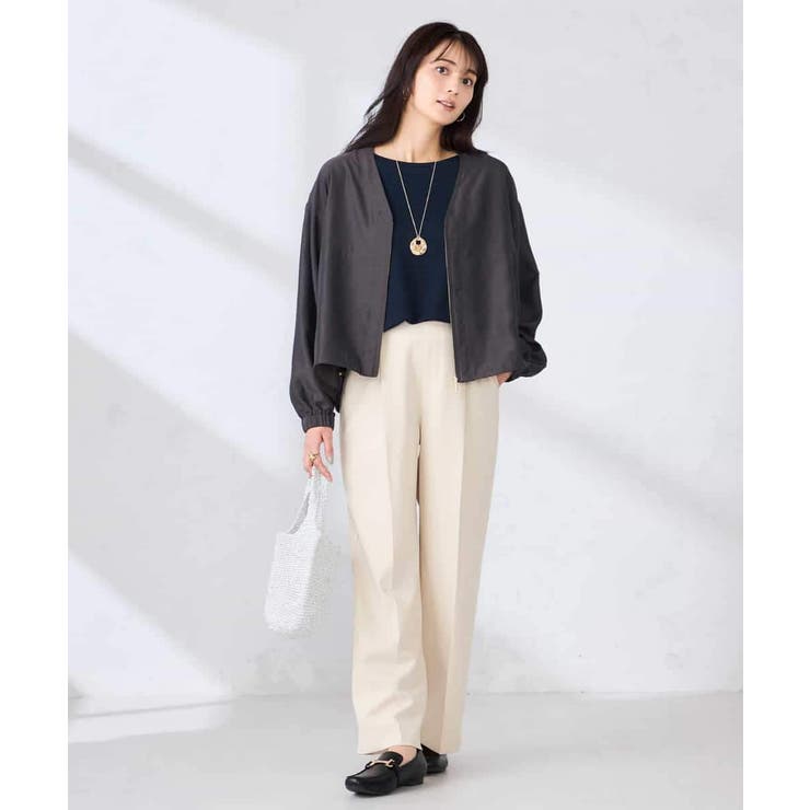 Vネックシアーブルゾン | a.v.v【WOMEN】 | 詳細画像13 