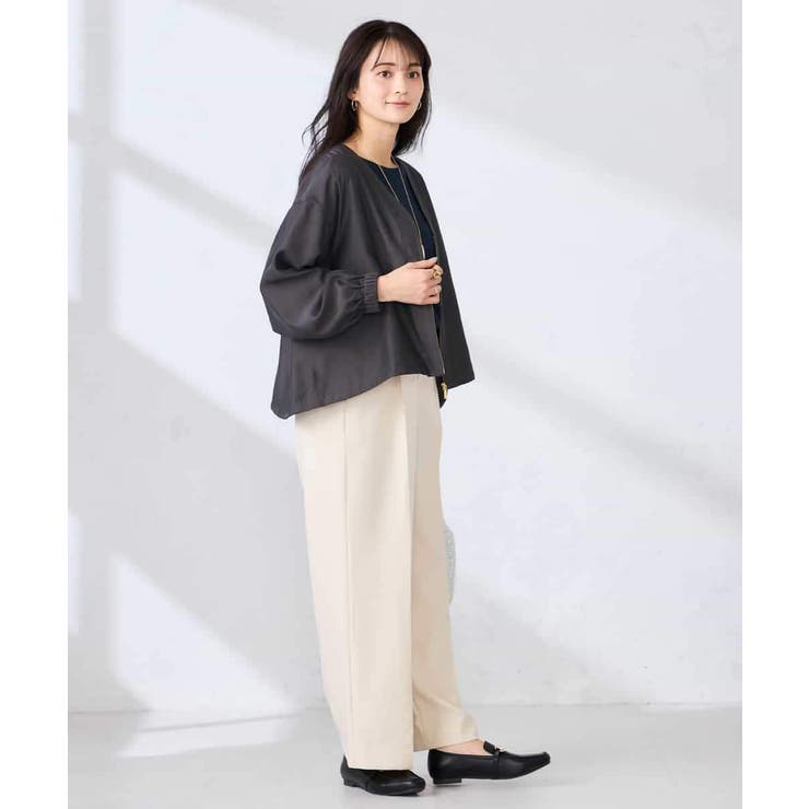 Vネックシアーブルゾン | a.v.v【WOMEN】 | 詳細画像15 