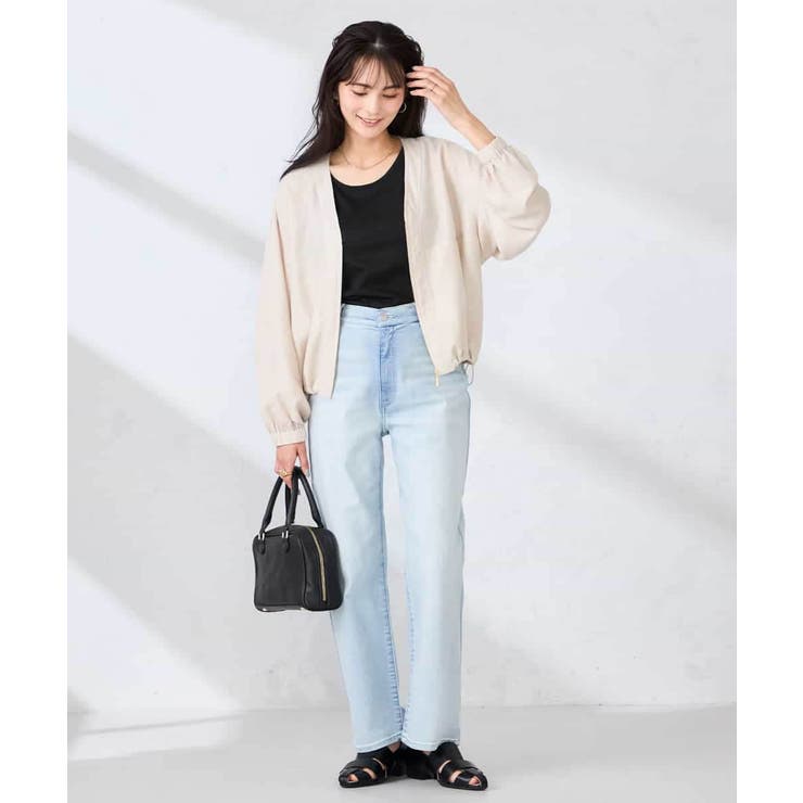 Vネックシアーブルゾン | a.v.v【WOMEN】 | 詳細画像6 