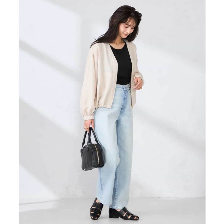 Vネックシアーブルゾン | a.v.v【WOMEN】 | 詳細画像8 