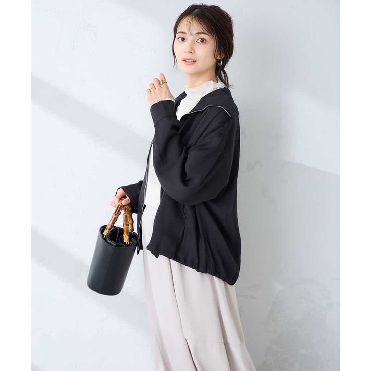 スタンドカラーセミシアーブルゾン | a.v.v【WOMEN】 | 詳細画像18 