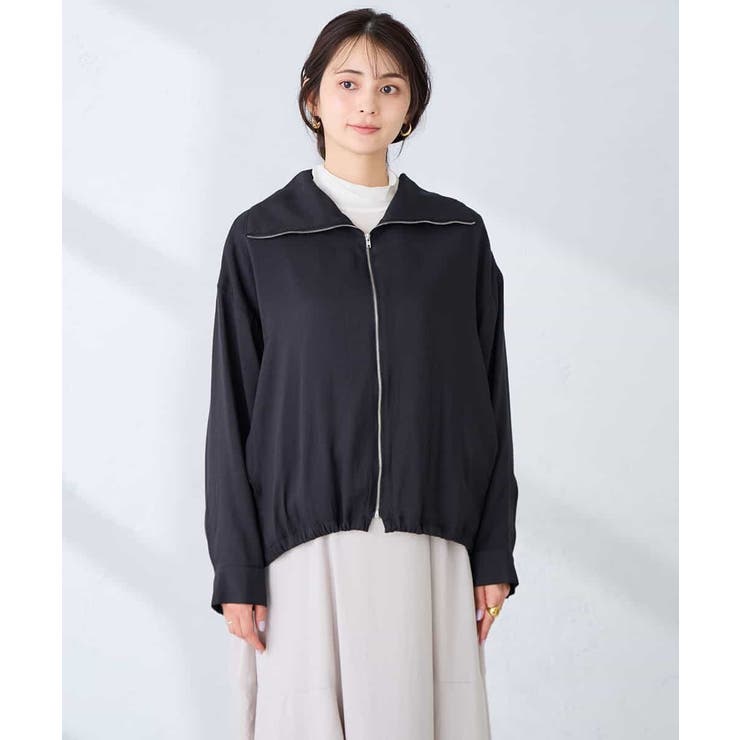 スタンドカラーセミシアーブルゾン | a.v.v【WOMEN】 | 詳細画像24 