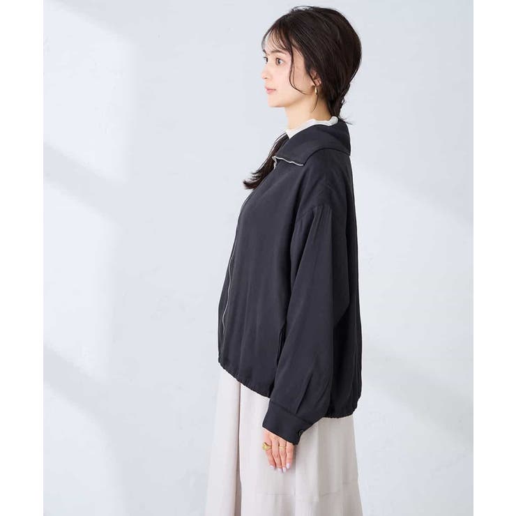 スタンドカラーセミシアーブルゾン | a.v.v【WOMEN】 | 詳細画像25 