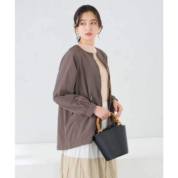 ウエストドロストノーカラーブルゾン | a.v.v【WOMEN】 | 詳細画像10 