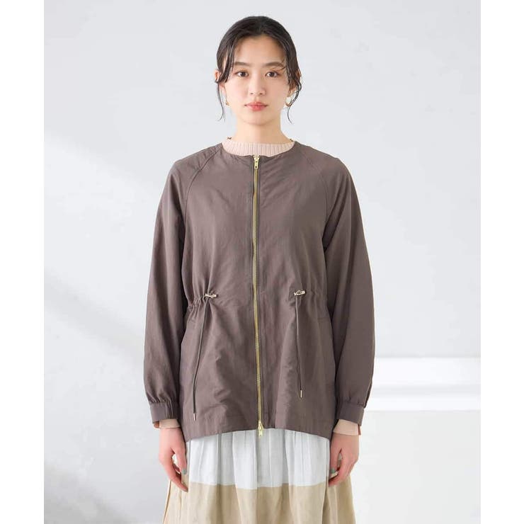 ウエストドロストノーカラーブルゾン | a.v.v【WOMEN】 | 詳細画像14 