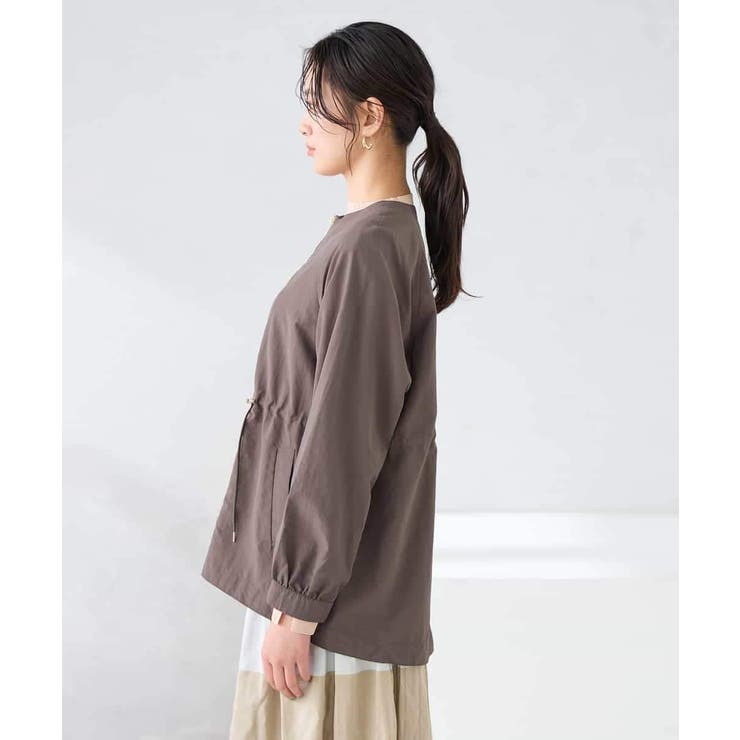 ウエストドロストノーカラーブルゾン | a.v.v【WOMEN】 | 詳細画像15 