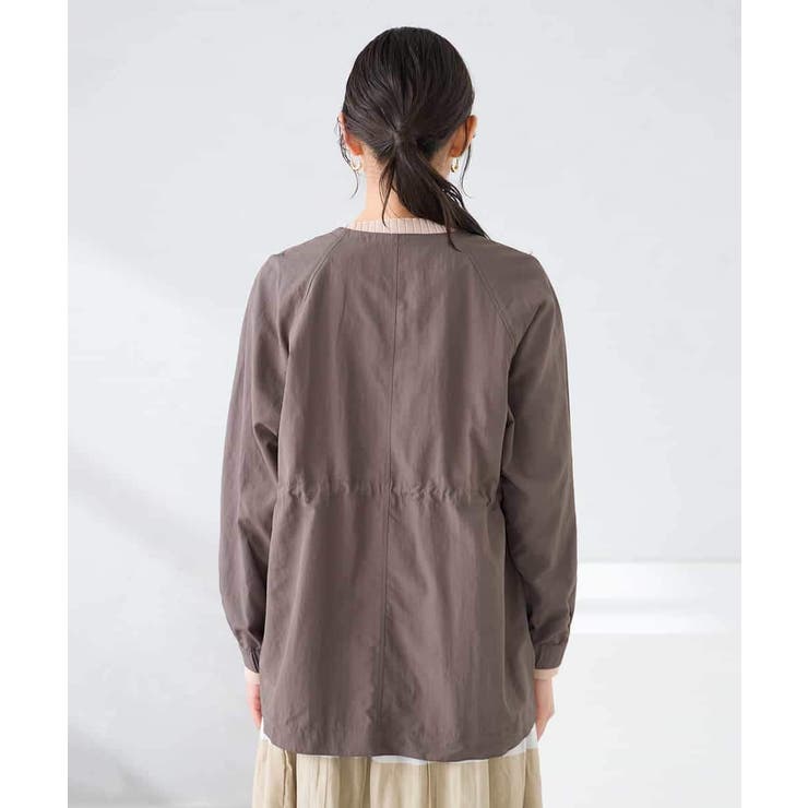 ウエストドロストノーカラーブルゾン | a.v.v【WOMEN】 | 詳細画像16 