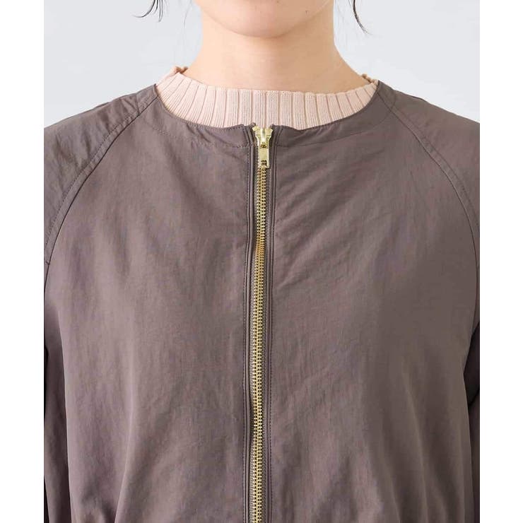 ウエストドロストノーカラーブルゾン | a.v.v【WOMEN】 | 詳細画像17 