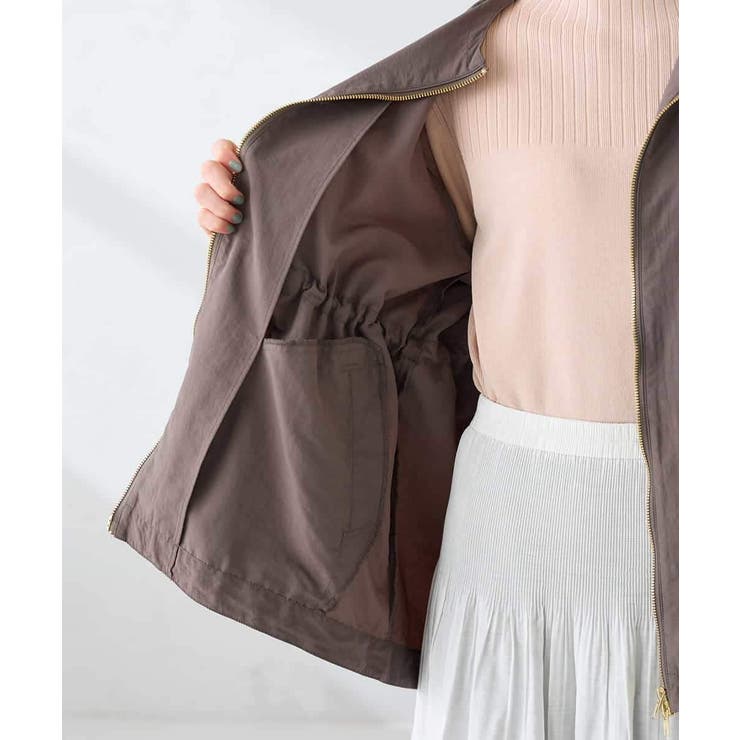 ウエストドロストノーカラーブルゾン | a.v.v【WOMEN】 | 詳細画像23 