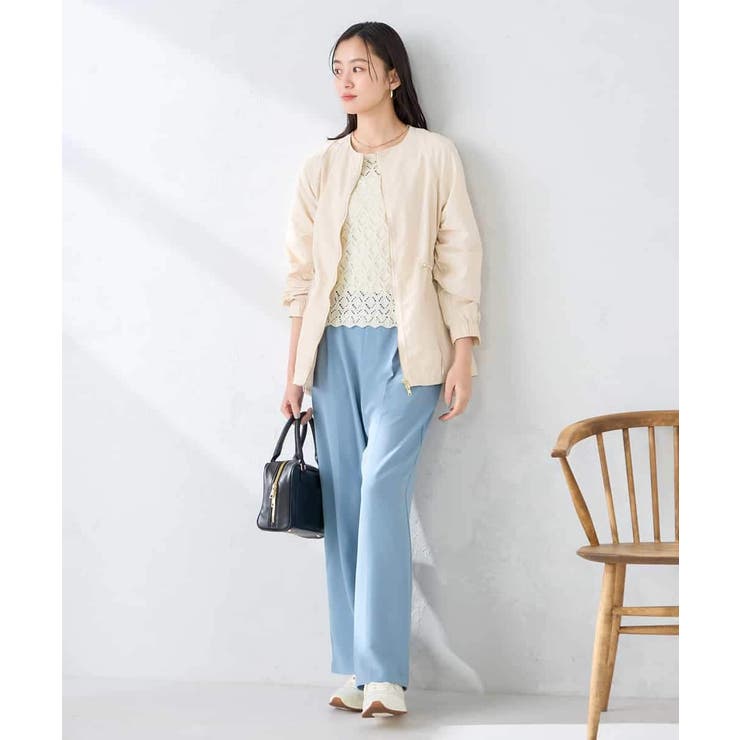 ウエストドロストノーカラーブルゾン | a.v.v【WOMEN】 | 詳細画像29 