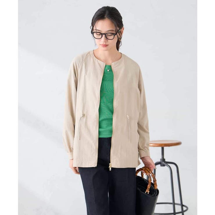 ウエストドロストノーカラーブルゾン | a.v.v【WOMEN】 | 詳細画像33 