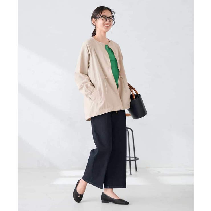 ウエストドロストノーカラーブルゾン | a.v.v【WOMEN】 | 詳細画像6 