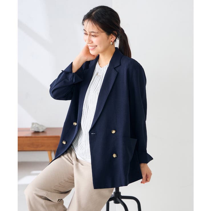 【接触冷感 UVカット 雑誌InRed(宝島社)5月号掲載】リネンライクダブルブ… | a.v.v【WOMEN】 | 詳細画像3 