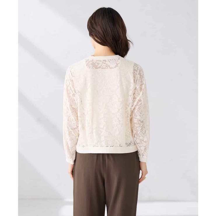 ノーカラーレースブルゾン | a.v.v【WOMEN】 | 詳細画像11 