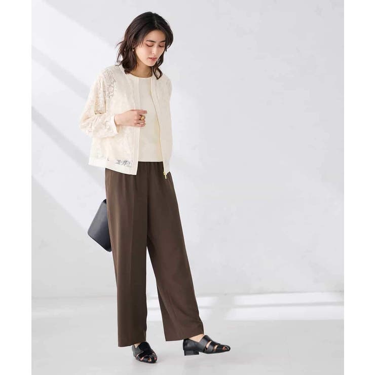 ノーカラーレースブルゾン | a.v.v【WOMEN】 | 詳細画像7 