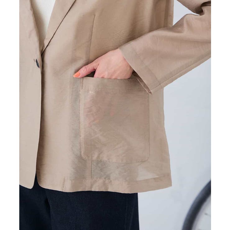 シアーシングルジャケット | a.v.v【WOMEN】 | 詳細画像11 