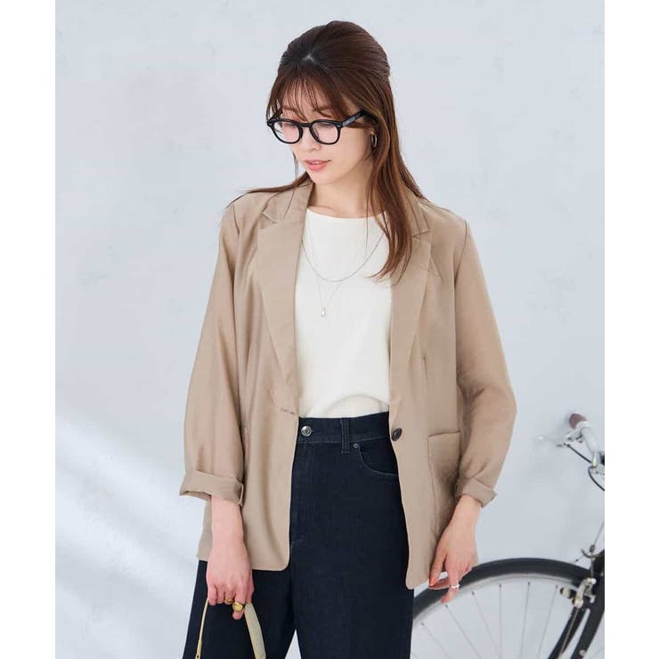 シアーシングルジャケット | a.v.v【WOMEN】 | 詳細画像16 