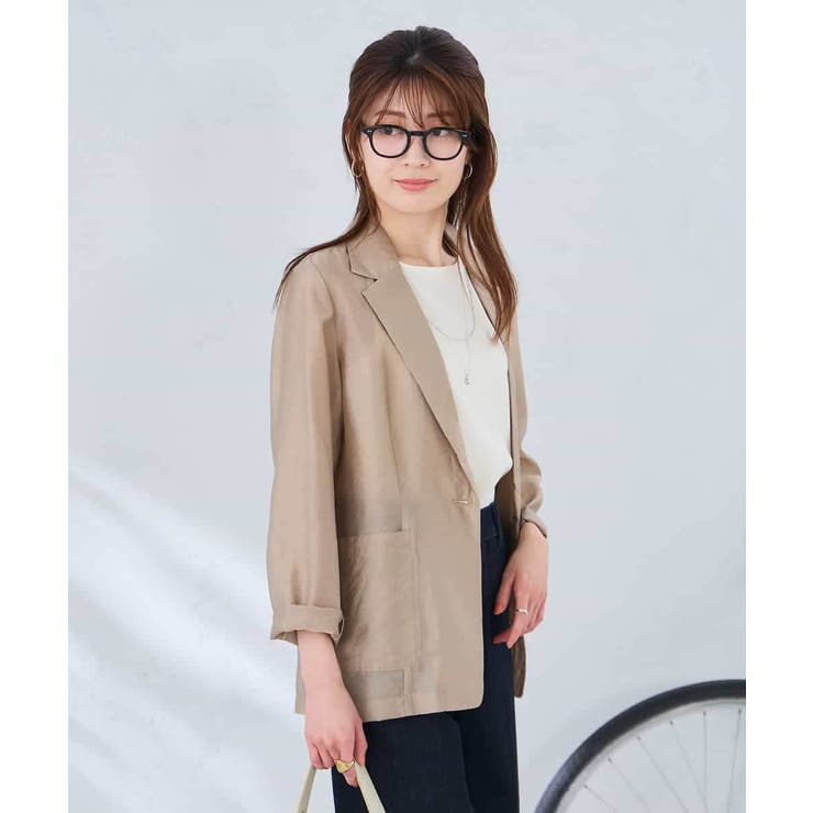 シアーシングルジャケット | a.v.v【WOMEN】 | 詳細画像17 