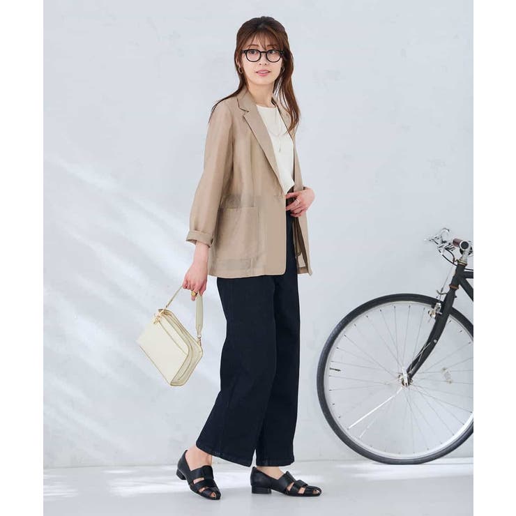 シアーシングルジャケット | a.v.v【WOMEN】 | 詳細画像4 