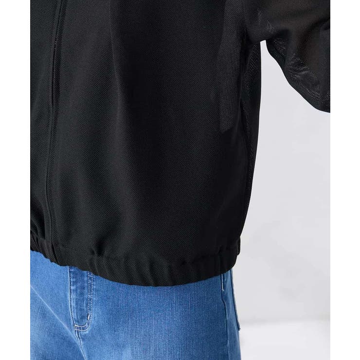 ノーカラーメッシュブルゾン | a.v.v【WOMEN】 | 詳細画像20 