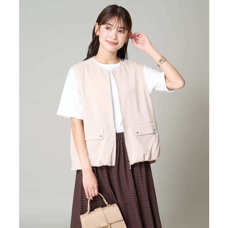 ギャザーヘムベスト | a.v.v【WOMEN】 | 詳細画像17 