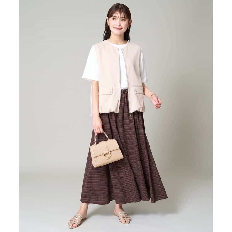 ギャザーヘムベスト | a.v.v【WOMEN】 | 詳細画像4 