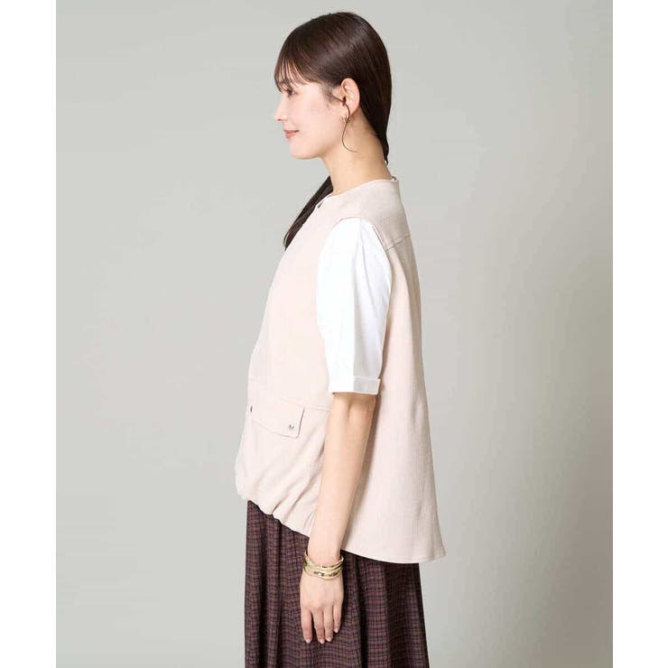 ギャザーヘムベスト | a.v.v【WOMEN】 | 詳細画像9 