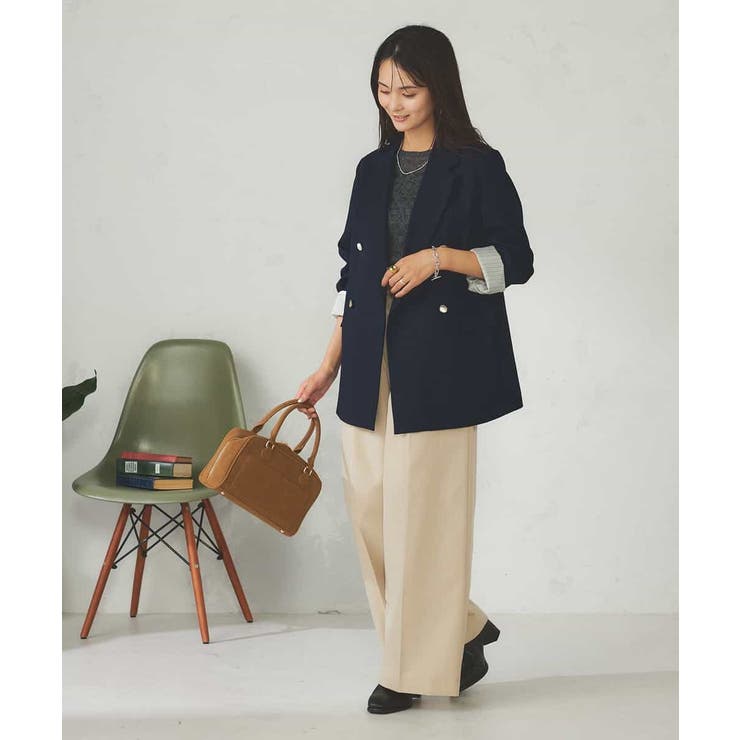 【マシンウォッシャブル】ダブルブレストジャケット | a.v.v【WOMEN】 | 詳細画像13 