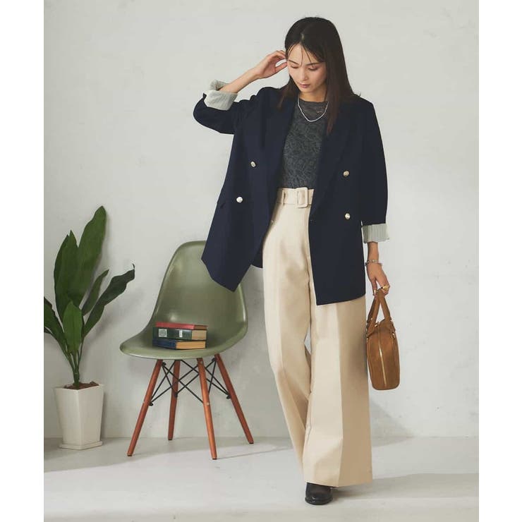 【マシンウォッシャブル】ダブルブレストジャケット | a.v.v【WOMEN】 | 詳細画像15 