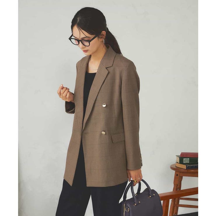 【マシンウォッシャブル】ダブルブレストジャケット | a.v.v【WOMEN】 | 詳細画像16 