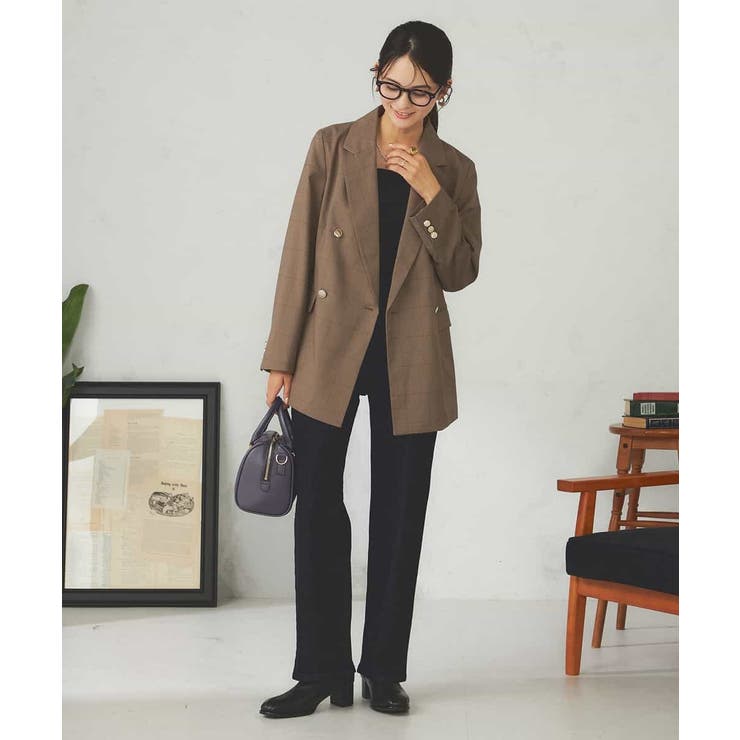 【マシンウォッシャブル】ダブルブレストジャケット | a.v.v【WOMEN】 | 詳細画像19 