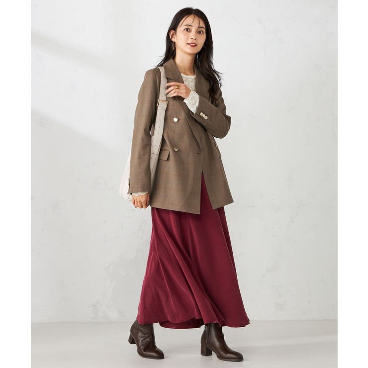 【マシンウォッシャブル】ダブルブレストジャケット | a.v.v【WOMEN】 | 詳細画像23 