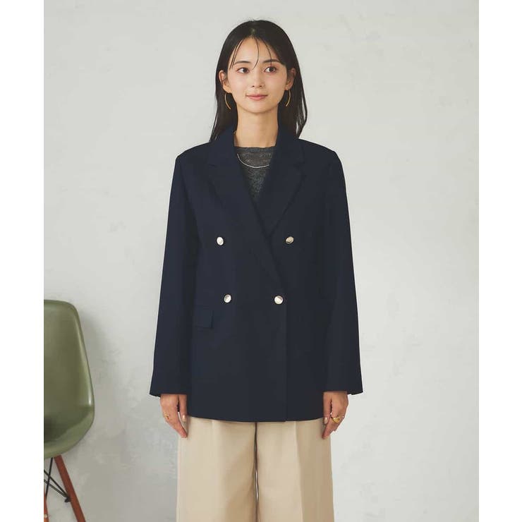 【マシンウォッシャブル】ダブルブレストジャケット | a.v.v【WOMEN】 | 詳細画像27 