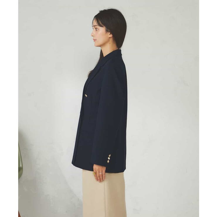【マシンウォッシャブル】ダブルブレストジャケット | a.v.v【WOMEN】 | 詳細画像28 