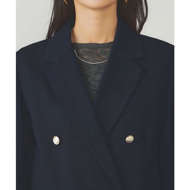 【マシンウォッシャブル】ダブルブレストジャケット | a.v.v【WOMEN】 | 詳細画像30 